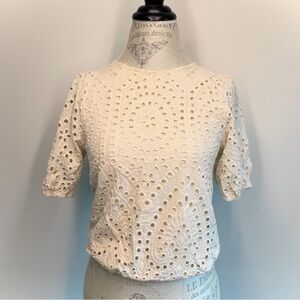 URBAN Romantics Cream Eyelet Blouse